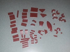 LEGO LOT 58 LEGO RUST or BURGUNDY COLOR PIECES PARTS