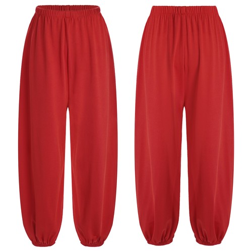 Kids Boys Girls Harem Pants Sports Trousers Loose Kung Fu Taichi Jogging Pants - Picture 15 of 24
