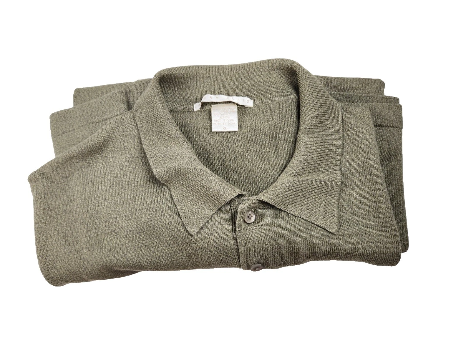 Camisas para hombre Perry Ellis informales de seda con botones