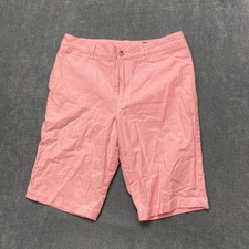 Polo Ralph Lauren Chino Shorts Boy 16 Pink Flat Front Casual 9.5" Inseam Pockets