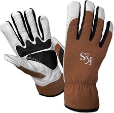 Kent and Stowe Sure Fit Large Leather Multi Task Gardening Gloves PVC Grip