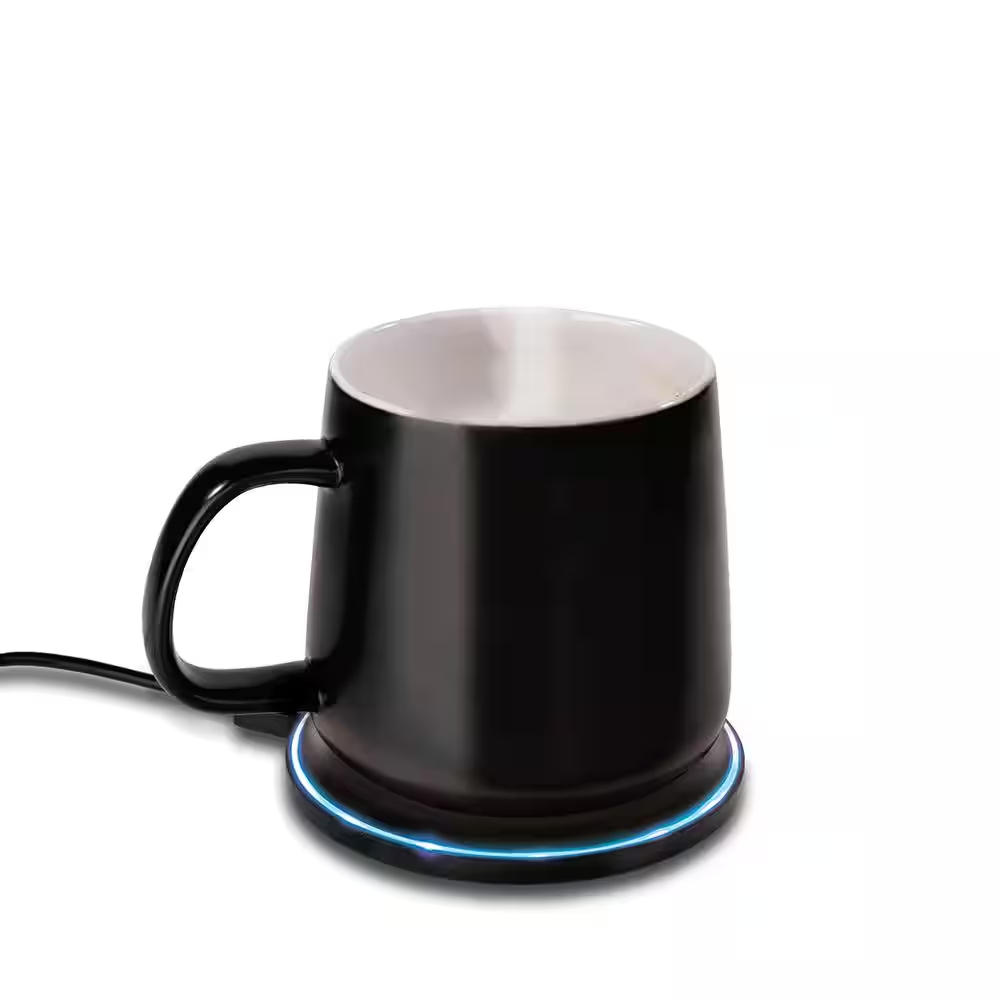 1-Cup Black Cordless Electric Kettle 2 In. 1 Mug Warmer and Wireless Phone Charg-image