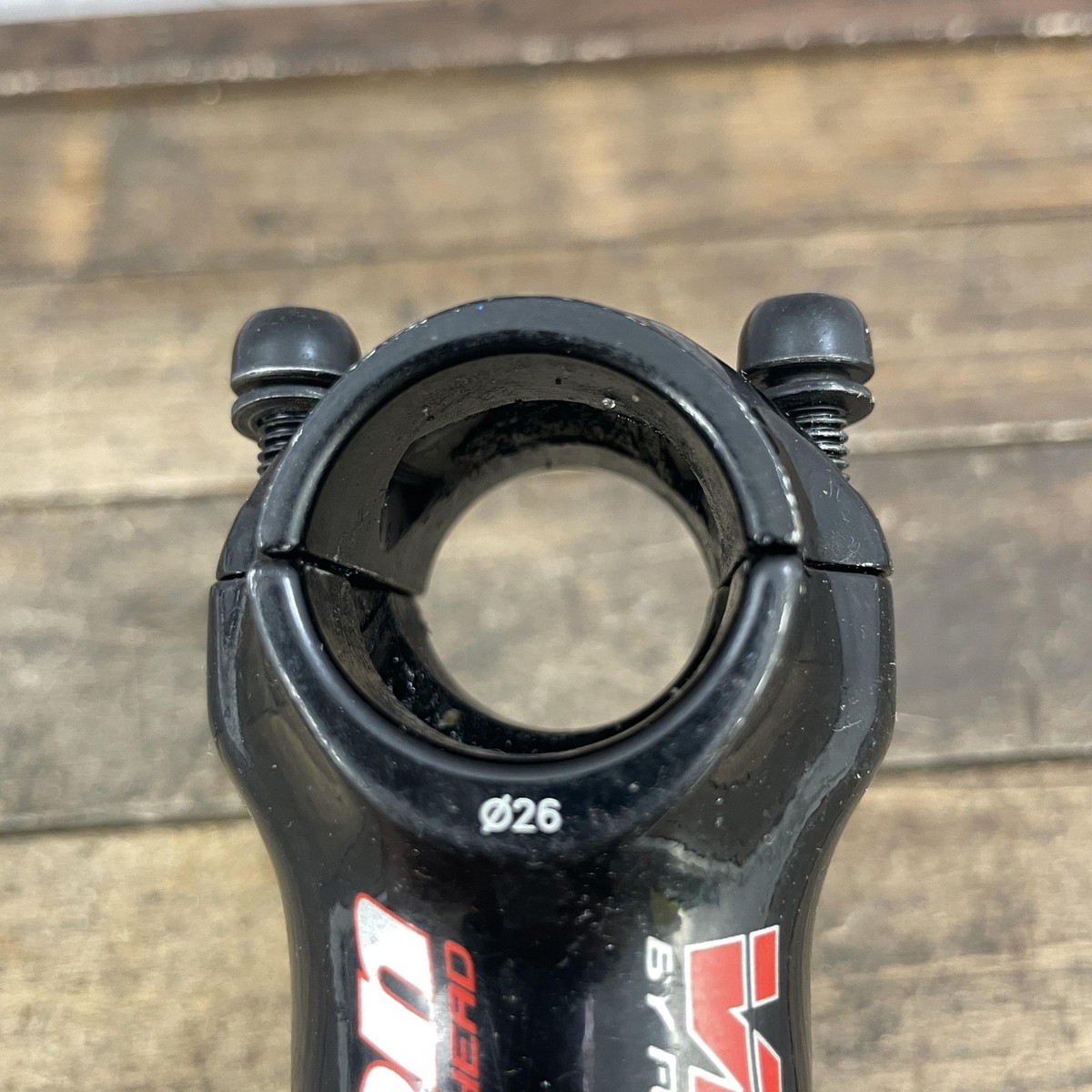 Vision Sizemore Bike Stem 90mm 26.0 1 1/8 Threadless Black Alloy