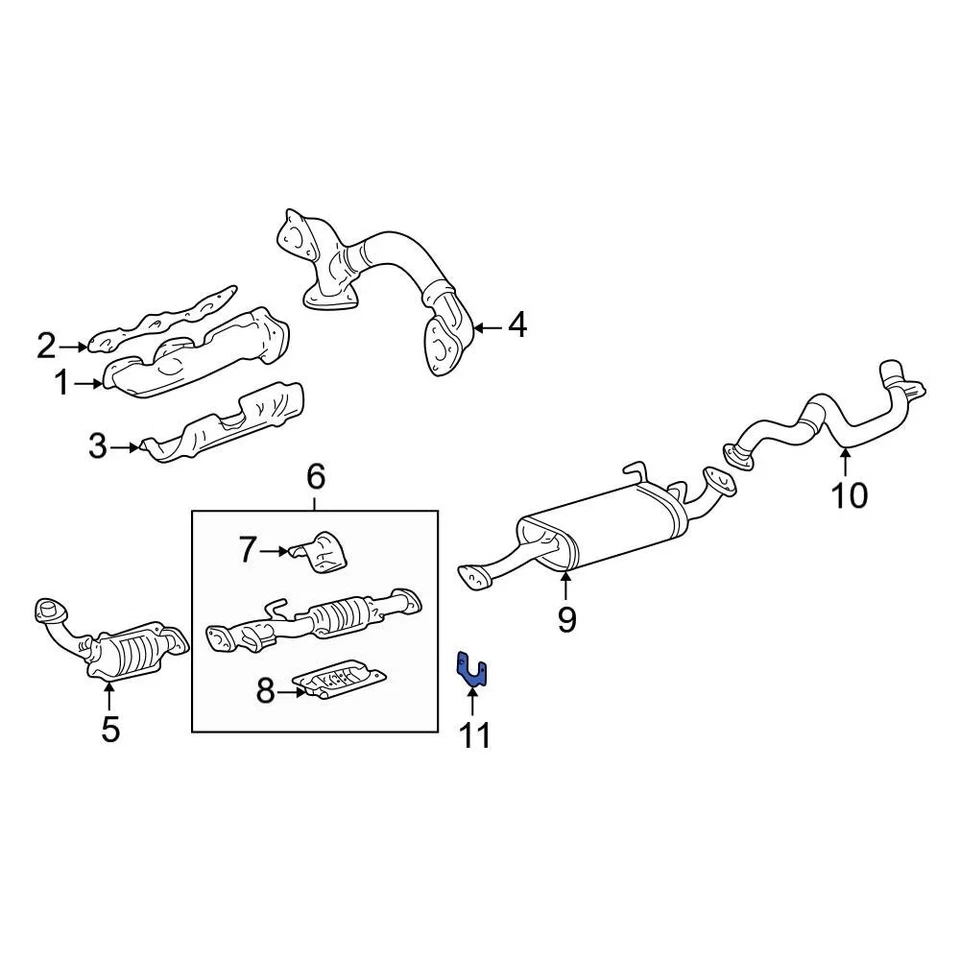 For Toyota Camry 1998-2001 Toyota 1756507040 Exhaust System Hanger - Image 2 of 3