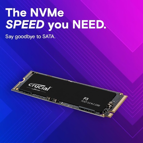 Crucial P3 4TB PCIe M.2 2280 SSD CT4000P3SSD8 - Afbeelding 6 van 6