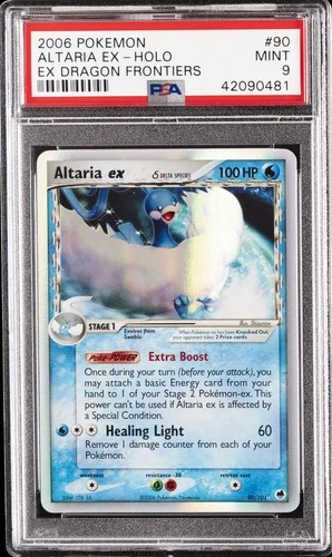 2006 POKEMON EX DRAGON FRONTIERS #90 ALTARIA EX-HOLO PSA 9