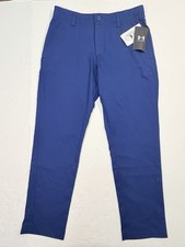 Under Armour Boys Golf Pants YMD Blue Performance Chino Pants NWT Youth Medium