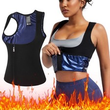 Sauna Suit Women Sweat Vest Slim Compression Thermo Wrokout Gmy Body Shaper US