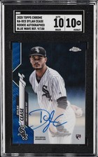 2022 TOPPS CHROME BLUE WAVE REFRACTOR AUTO #RA-DCE DYLAN CEASE SGC 10 GM