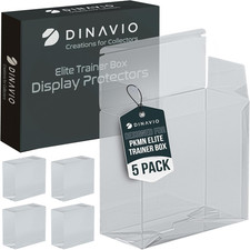 PET Plastic ETB Protector Case 5 Pack - Elite Trainer Box Protector - ETB Case