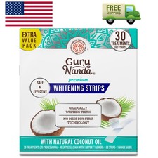 Teeth Whitening Strips Kit - 30-Day Treatment with Non-Slip, Dry Strip Techno...