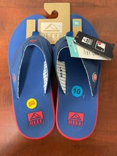 New Reed Chicago Cubs Mens Flip Flop Sandals Size 13
