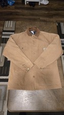Vintage 90s Carhartt Jacket Chore Coat Mens 2 XL Brown Union Made Blanket Lined