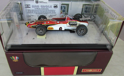 #ad BOBBY UNSER SIGNED 1967 RISLONE GURNEY EAGLE RACE CAR#6 INDY 500 1 18 Carousel1 $299.99