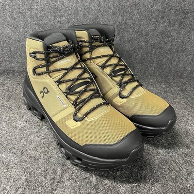 ON Cloudrock Mid WP Hiking Boots Men's Size US 13 Hunter/Black