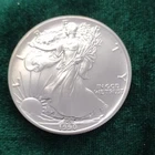 1990 U.S. Mint American Eagle 1 oz .999 Fine Silver Bullion Coin with Holder
