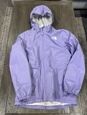 The North Face Dry Vent Size M Girls Purple Hoodie Zip Up Jacket Fleece Lined