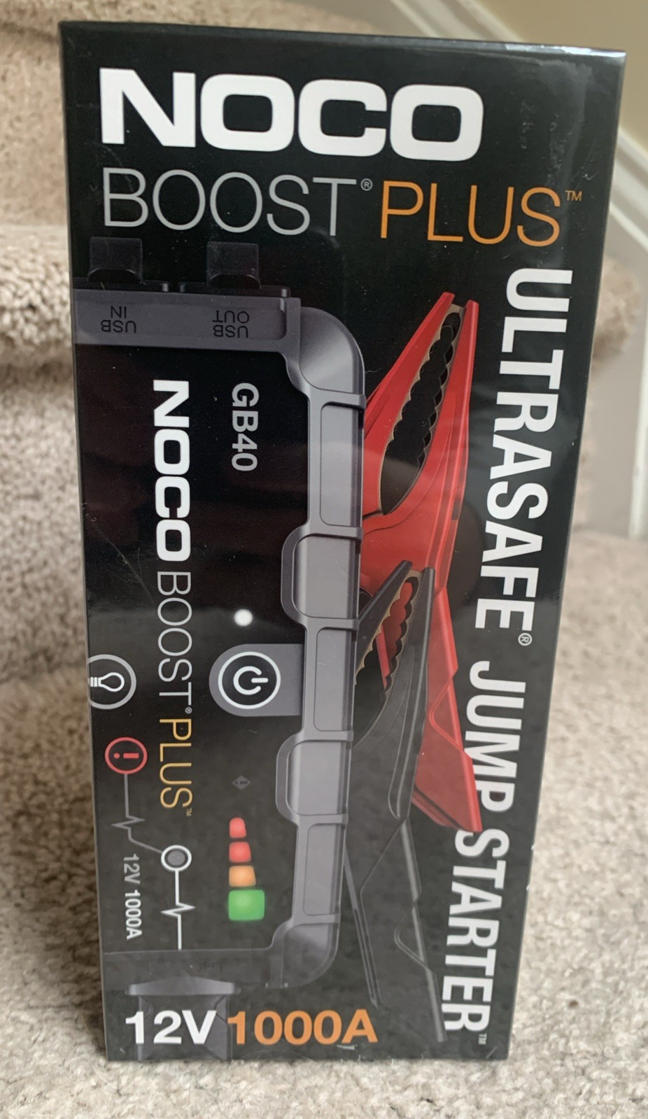 BRAND NEW NOCO Boost Plus GB40 1000A 12V Portable Lithium Battery Jump Starter!!