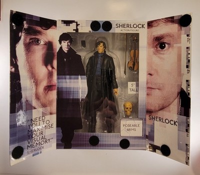 SHERLOCK HOLMES BBC BENEDICT CUMBERBATCH UNDERGROUND TOYS 5'' FIGURE SEALED 2013