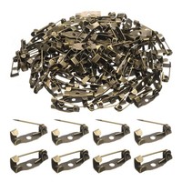 FüR DIY Craft 120 Stk Sicherheitsnadel 15Mm Bronze Broschennadeln Mit Loch