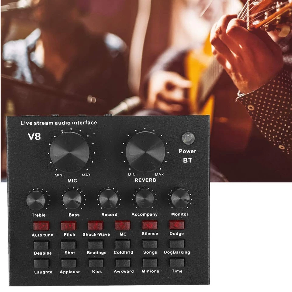 Carte son externe audio V8 carte son de diffusion en direct d'ordinateur Blue... - Image 4 of 4