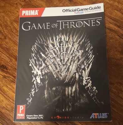 Prima Games Game of Thrones Official Strategy Guide 2012 w/40+ Labeled Maps