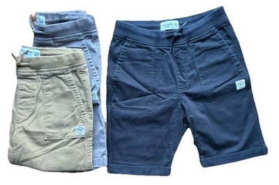 Abercrombie Kids Boys 13/14 Drawstring Waist 3 Shorts Lot Black Gray Tan School