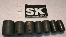S-k 12 Drive 6pt 7pc Impact Socket Set Sae Usa 