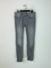 AllSaints Cigarette Grey Faded Denim Jeans Skinny  Fit Bottom Up UK W30