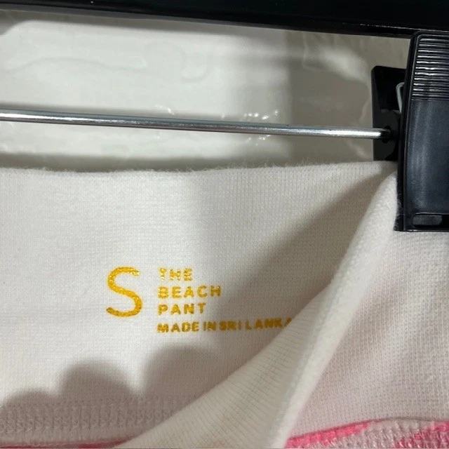 Calça Lilly Pulitzer The Beach Feminina Pequena Rosa Branca Cordão Perna Larga - Imagem 4 de 4
