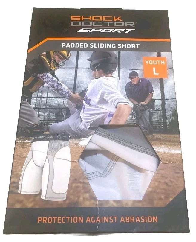 Shock Doctor Pantalones Cortos Deportivos Acolchados Deslizantes Juveniles L 26-28” Cintura Béisbol Nuevos en Caja NUEVOS Foto 3 de 4