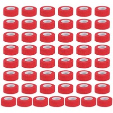 Self Adhesive Bandage Wrap 177" x 1", 50 Pcs Wrap Tape, Red