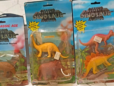Play Visions Authentic Dinosaur Collection 1994 Toy Dinosaur Figure Set Vintage