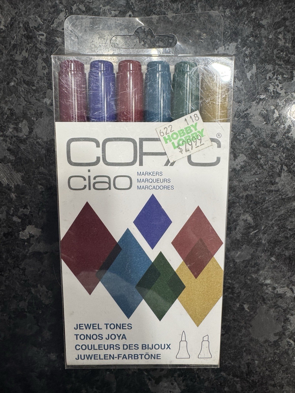 Copic Ciao 6 Color Marker Set - Jewel Tones - New & Tested