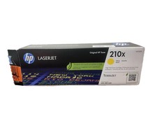 HP 210X Yellow Original LaserJet Toner Cartridge, 5,500 pages, W2102X