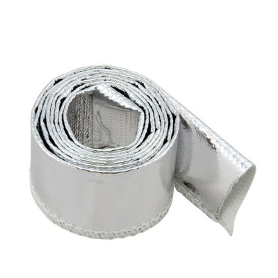 1m Aluminium Hitzeschutzschlauch 10mm Alu Fiberglas Kabelschutz Thermo Schlauch