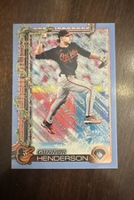 2025 Topps Holiday - Gunnar Henderson #H18 Holiday Light Blue & White Glitter