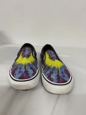 Vans Slip On Purple & Yellow Canvas Low Sneakers Men’s Size 7
