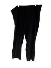 Vince Camuto Black Cropped Ankle Pants Womens Size 10 Flat Front Career M Work