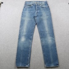 Vintage 80s Levis 501 Jeans Mens 32x36 29x31.5 Blue Denim Made USA Button Fly