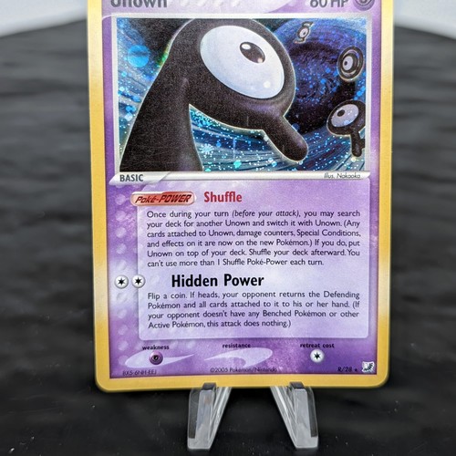 Pokemon Unown R EX Unseen Forces R/28 Holo Foil NM 2005 TCG Card ✨