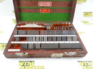 HOKE PRECISION SQUARE GAGE BLOCK SET PARTIAL .100025" TO 4"