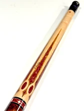 JACOBY BOCOTE CUE 1225-89 GOLD WEB WHITE JUMA UGRADE BLACK SHAFT SHIP FREE CASE2