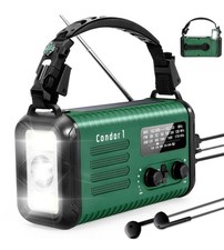Emergency Weather Radio Condor 1 NOAA/AM/FM with 74000mWh Portable Power Ba...