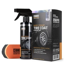  Rapid Ceramic Tire Coat - Long Lasting Tire Shine, Quick Drying - 8 fl oz