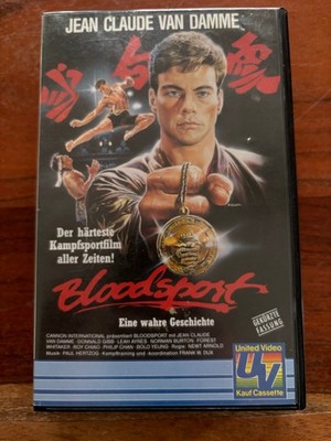 VHS BLOODSPORT (1988) Jean-Claude Van Damme Bolo Yeung Kultfilm Cannon/UV FSK16