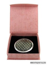 Round Silver Compact Pocket Purse Travel Mirror NIB BB