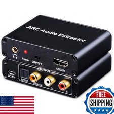 AMANKA 192KHz HDMI ARC Audio Extractor Digital Optical TOSLINK SPDIF Coaxial