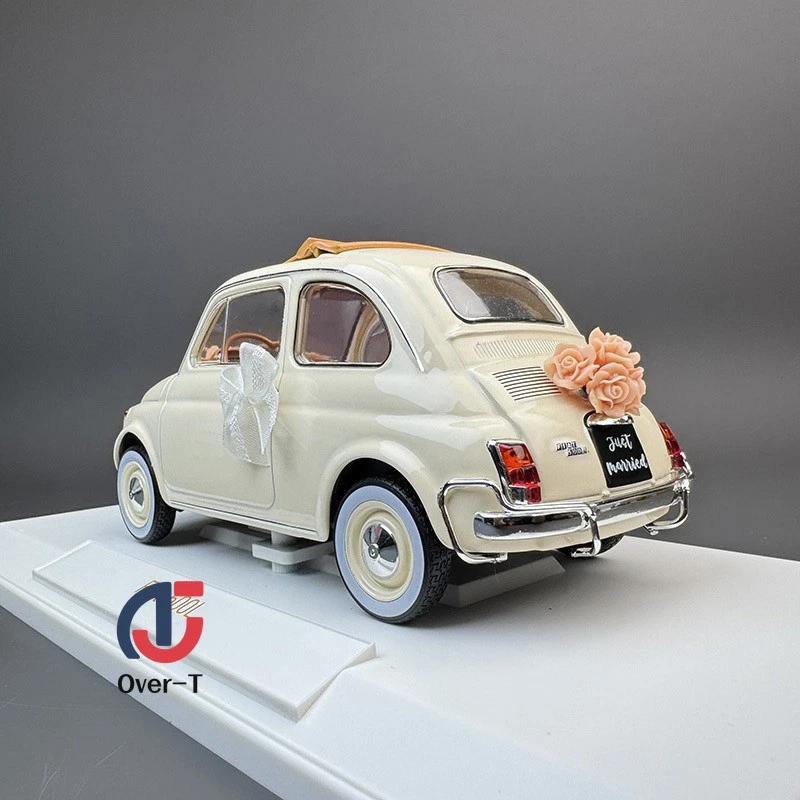 NOREV 1:18 Fiat FIAT 500 L 1968 WEDDING PACK Alloy Unopenable Car Model  - Image 4 of 4