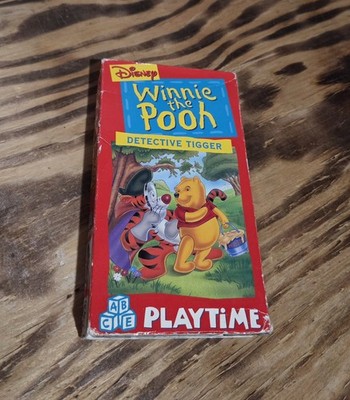 Disney's Winnie the Pooh ''Detective Tigger'' Playtime VHS, 1994 Tested & Working
